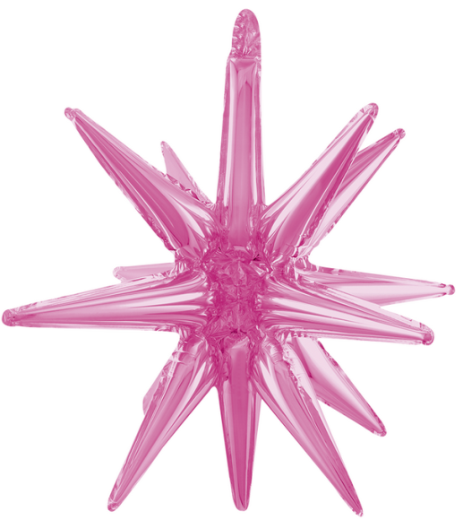 Шар фольгированный Звезда 3D 23/58см Розовый