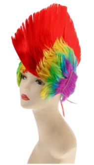 Парик Эрокез цветной