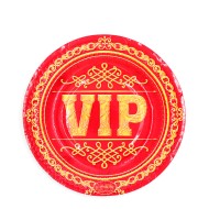 Тарелка бумажная VIP D-18см*6шт Арт-334188