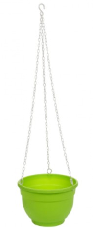 Горшок Фуксия на Цепочках 200мм Салатовый
