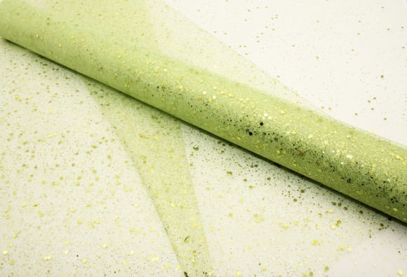 Сетка Фатин с блестками Синий 48см*5м