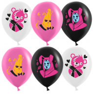 Шар латексный 12/30см пастель Крутые скины 1уп/25шт Арт 612881