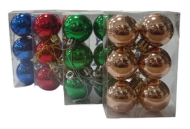 Ёлочное украшение Шары (4см/6шт) 11см*8см Арт-№29