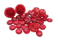 Камешки кристаллы красный 10*16см KR-9010