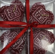 Свеча Сердечки Узорные 0470