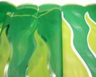 Пленка прозрачная с рисунком Рефлекс (Пламя) Салатово-Зелёная 70см/200гр