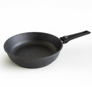 Сковорода Класическая каменная 22см Серая Арт-KKLGRBK30222