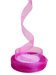 Лента Органза 15мм*25ярд Фиолетовая Лента Органза 15мм*25ярд Фиолетовая