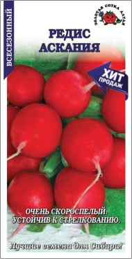Редис Аскания ЦВ/П (СОТКА) 1гр скороспелый всесезонный