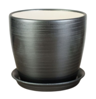 Кашпо Осень Серпантин Чёрный Арт-2798740 (D-15см/2л)