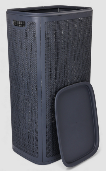 Корзина для белья 100лит Лён Графит АП-376 (сборная)