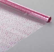 Пленка прозрачная с рисунком Мошка Сиреневая 70см/200гр