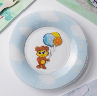 Тарелка стекляная Мишутка Арт-7337101 D-20см