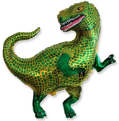 Шар фольгированный 13/33см Динозавр Тираннозавр