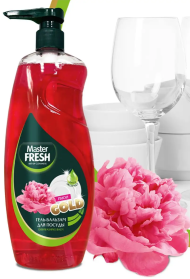 Средство для мытья посуды Master Fresh Пион 1лит Средство для мытья посуды Master Fresh Пион 1лит