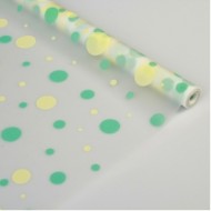 Пленка матовая Конфетти Тифани-Кремовая 60см/200гр