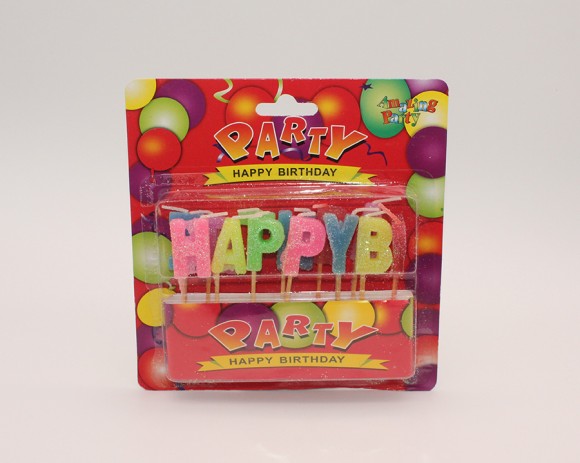 Набор свечей из букв HAPPY birthday
