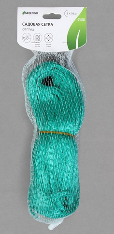 Сетка от Птиц 2м*10м Зелёная (1уп/1шт) ячея 8*8мм Сетка от Птиц 2м*10м Зелёная (1уп/1шт) ячея 8*8мм