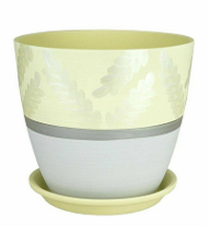 Кашпо Бутон №-РС-105 Роспись Дижон желтое №-3 (D-18см)