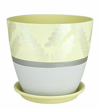 Кашпо Бутон №-РС-105 Роспись Дижон желтое №-3 (D-18см)