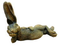 Фигурка Заяц Арчибальд золото 49*23*31см Ф217з