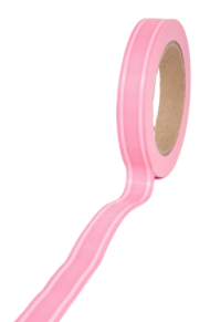 Лента Матовые Полосы 2см*50ярд Розовый