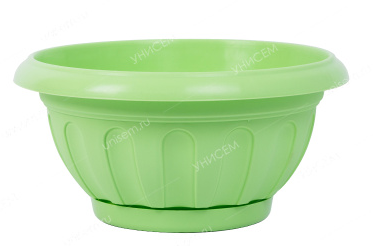 Горшок миска Ирис 6,2лит Салатовый (D-315мм)
