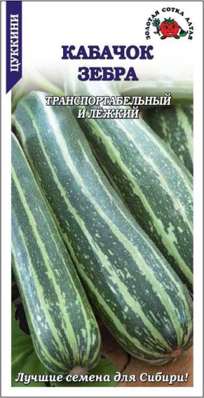 Кабачок Цуккини Зебра ЦВ/П (СОТКА) 2гр раннеспелый