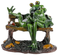 Фигурка Лягушки на Лавке Арт-N92009-В 26*29см