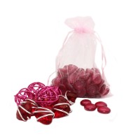 Камешки кристаллы розовый 12*19см KR-8966