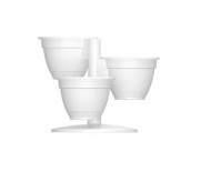 Цветник Антик 3 горшка Белый D-13см