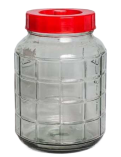 Банка стекло Бутыль с гидрозатвором 9лит Прозрачный TW 1103-9 (1уп/4шт)