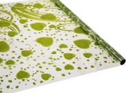 Пленка прозрачная с рисунком Лолита Салатово-Белая 70см/200гр