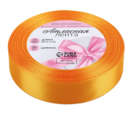 Лента Атласная 20мм*25ярд Янтарная №17 Лента Атласная 20мм*25ярд Янтарная №17