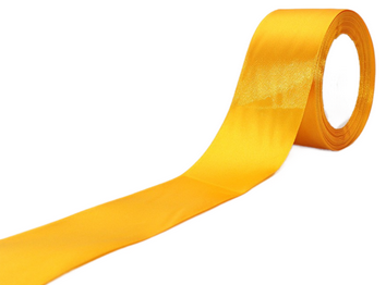 Лента Золот полоса Многополос 2см*50ярд Оранжевая