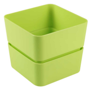 Горшок Фиори 0,45лит Фисташковый (с дренажной системой)