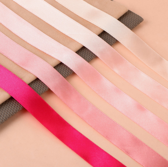 Лента Атласная Набор 5шт 20мм*25ярд Розовый спектр Арт-2611786