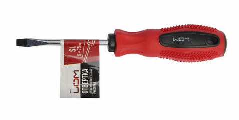 Отвертка шлицевая 75мм Магнит LOM Арт-1858781