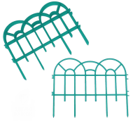 Заборчик пластиковый Аркада ажурный Изумрудный 44*37см (7секций)