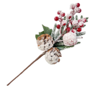 Ветка Новогодняя 35см Арт-8300