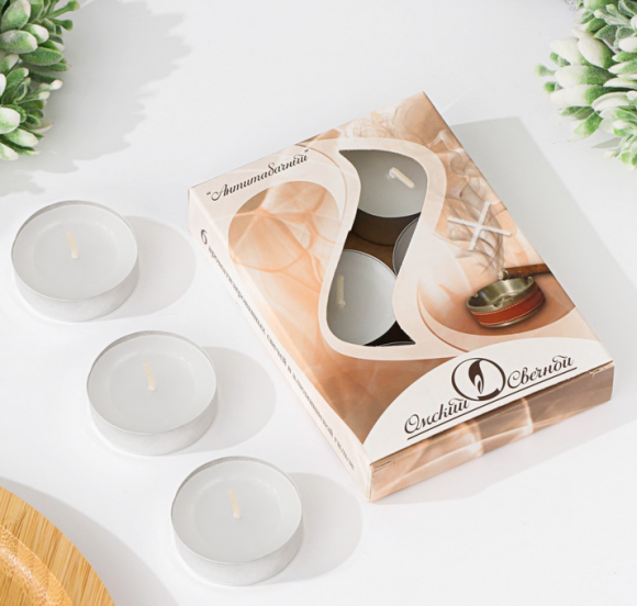 Свеча гильза Ароматизир Антитабак Набор 6шт*12гр