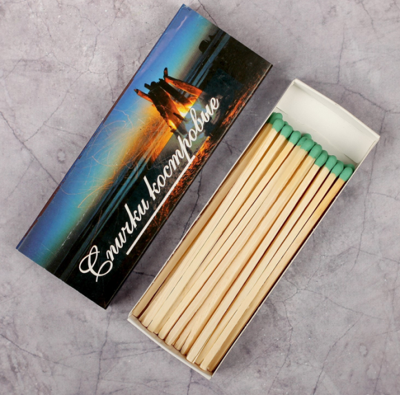 Спички Костровые 30шт*10см Арт-2799729