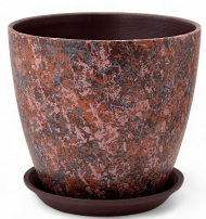 Кашпо Бутон №-РС-192 Яшма Лиловая №-3 D-18см Кашпо Бутон №-РС-192 Яшма Лиловая №-3 D-18см