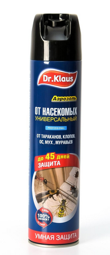 Аэрозоль от бытовых насекомых Доктор Клаус 600мл (1уп/12шт) min 1шт