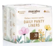 Прокладки гигиенические Marabu Botanica ежедневные 20шт Арт-SP-068