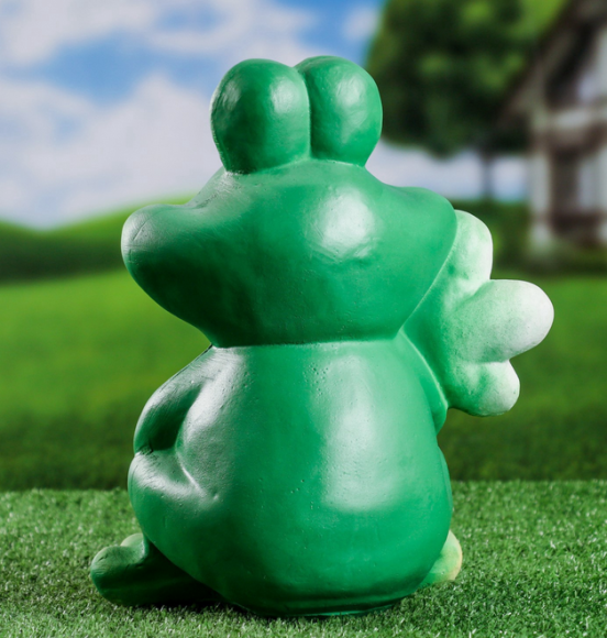 Фигурка Лягушка с ромашкой 28см Арт-3808061