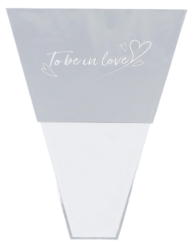 Конус рис/рис 40/50 To be in Love Белый (1уп/50шт) Цена за лист