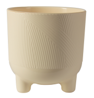 Горшок на ножках Фита 4,3лит Ванильный D-19см (с дренажной системой)