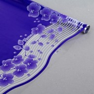 Пленка матовая Николь с Орхидеями Фиолетово-Фиолетово-Белая 70см/200гр