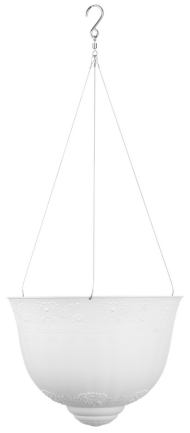 Горшок Венеция подвесной 10лит Белый М-9130 (с подвесом - трос)